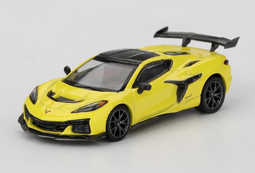 【2026年4月以降発売予定】 MINI GT MGT01158-L 1/64 シボレー コルベット ZR1 Accelerate Yellow(左ハンドル)