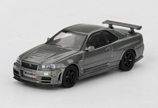 【2026年4月以降発売予定】 MINI GT MGT01160-R 1/64 Nissan スカイライン GT-R ダークメタルグレー (NISMO BNR34 CRS バージョン)(右ハンドル)