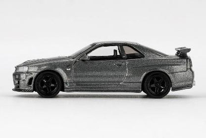 【2026年4月以降発売予定】 MINI GT MGT01160-R 1/64 Nissan スカイライン GT-R ダークメタルグレー (NISMO BNR34 CRS バージョン)(右ハンドル)