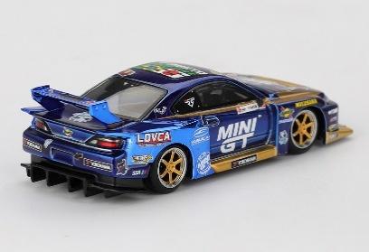 【2026年4月以降発売予定】 MINI GT MGT01157-R 1/64 Nissan シルビア(S15) LB-Super Silhouette #555 2025 Formula Drift Japan Team MINI GT Liberty Walk(右ハンドル)