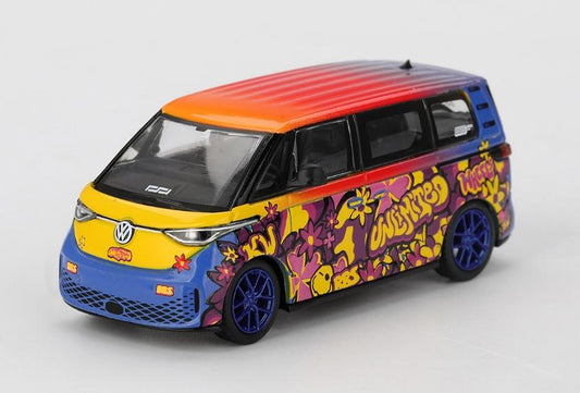 【2026年4月以降発売予定】 MINI GT MGT01159-L 1/64 フォルクスワーゲン ID. Buzｚ KW/BBS(左ハンドル)