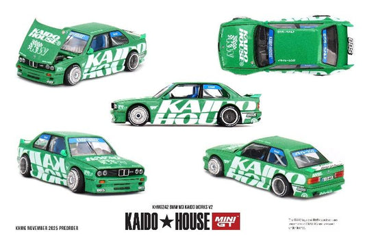 【2026年4月以降発売予定】 MINI GT KHMG242 1/64 BMW M3 Kaido Works V2(左ハンドル)