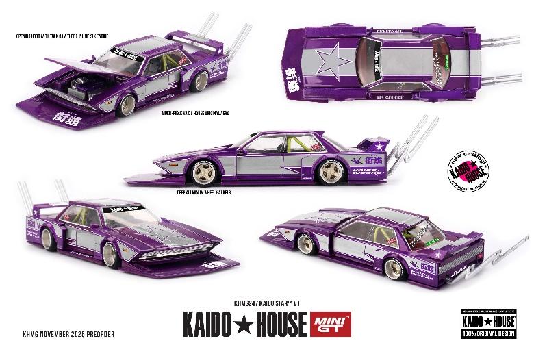 【2026年4月以降発売予定】 MINI GT KHMG247 1/64 KAIDO STAR V1(右ハンドル)