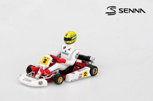 【2026年6月以降発売予定】 MINI GT MGT01156-L 1/64 セナ カート マスターズ・オブ・パリ - ベルシー 1993 #2 アイルトン・セナ