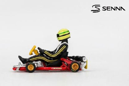 【2026年6月以降発売予定】 MINI GT MGT01155-L 1/64 セナ カート フォーミュラK  世界カート選手権 1981 #9 アイルトン・セナ