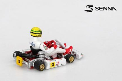 【2026年6月以降発売予定】 MINI GT MGT01156-L 1/64 セナ カート マスターズ・オブ・パリ - ベルシー 1993 #2 アイルトン・セナ