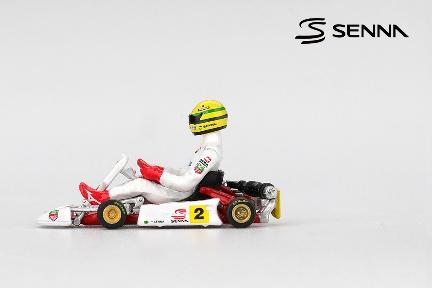 【2026年6月以降発売予定】 MINI GT MGT01156-L 1/64 セナ カート マスターズ・オブ・パリ - ベルシー 1993 #2 アイルトン・セナ