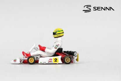 【2026年6月以降発売予定】 MINI GT MGT01156-L 1/64 セナ カート マスターズ・オブ・パリ - ベルシー 1993 #2 アイルトン・セナ