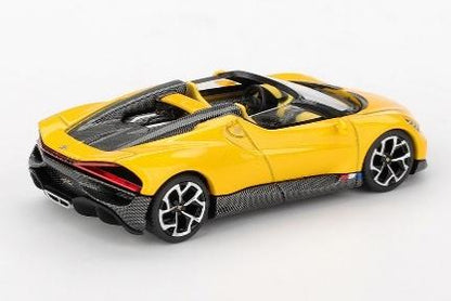 【2026年6月以降発売予定】 MINI GT MGT01137-L 1/64 ブガッティ W16 ミストラル イエロー(左ハンドル)