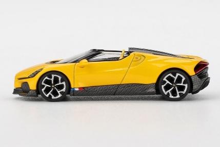 【2026年6月以降発売予定】 MINI GT MGT01137-L 1/64 ブガッティ W16 ミストラル イエロー(左ハンドル)