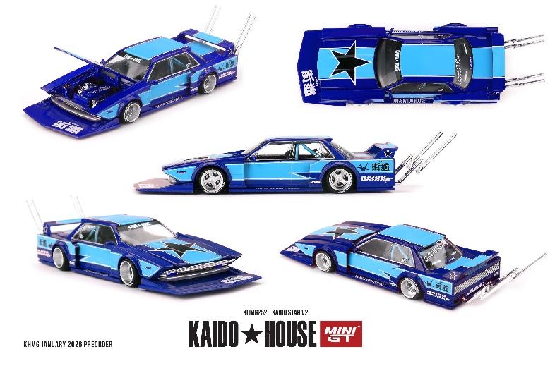 【2026年7月以降発売予定】 MINI GT KHMG252 1/64 KAIDO STAR V2(右ハンドル)