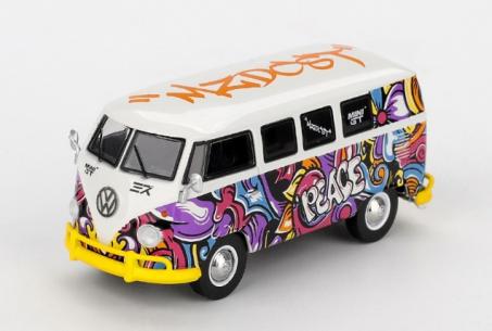 【2026年7月以降発売予定】 MINI GT MGT01191-R 1/64 フォルクスワーゲン T1 マイクロバス ミズ デザイン(左ハンドル) (コピー)