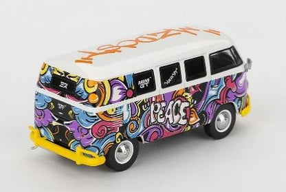 【2026年7月以降発売予定】 MINI GT MGT01191-R 1/64 フォルクスワーゲン T1 マイクロバス ミズ デザイン(左ハンドル) (コピー)