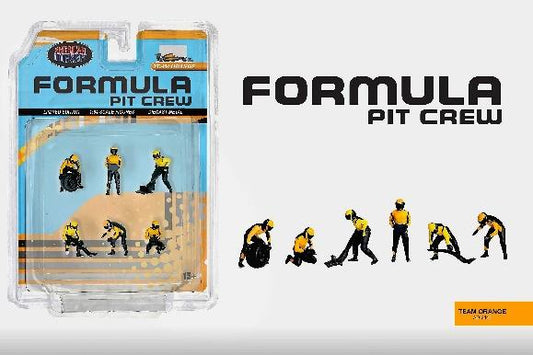 【2026年5月以降発売予定】 American Diorama AD-2441 1/64 フォーミュラ ピットクルー フィギュア チームオレンジ