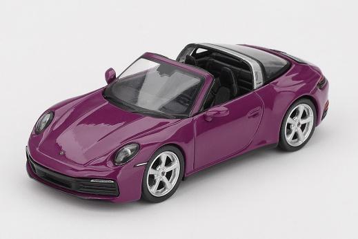 【2026年7月以降発売予定】 MINI GT MGTS0021 1/64 ポルシェ 911(992.1) ルビーストーンレッド セット(左ハンドル)