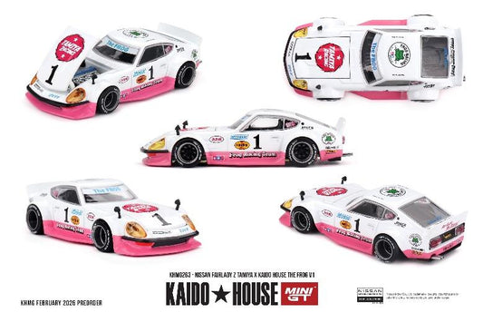 【2026年7月以降発売予定】 MINI GT KHMG263 1/64 Nissan フェアレディ Z TAMIYA x KAIDO HOUSE "マイティフロッグ" V1(右ハンドル)