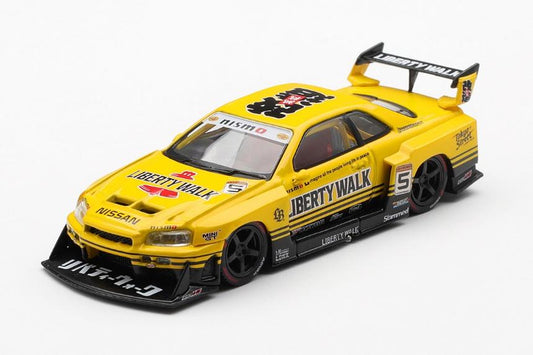 【2026年7月以降発売予定】 MINI GT MGT01182-R 1/64 Nissan LB-ER34 Super Silhouette スカイライン スポーツイエロー(右ハンドル)