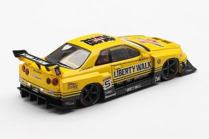 【2026年7月以降発売予定】 MINI GT MGT01182-R 1/64 Nissan LB-ER34 Super Silhouette スカイライン スポーツイエロー(右ハンドル)