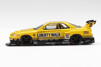 【2026年7月以降発売予定】 MINI GT MGT01182-R 1/64 Nissan LB-ER34 Super Silhouette スカイライン スポーツイエロー(右ハンドル)