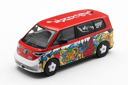 【2026年7月以降発売予定】 MINI GT MGT01209-L 1/64 フォルクスワーゲン ID. Buzz ミズデザイン(左ハンドル)