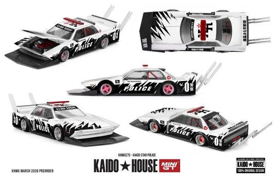 【2026年8月以降発売予定】 MINI GT KHMG275 1/64 KAIDO STAR ポリス(右ハンドル)