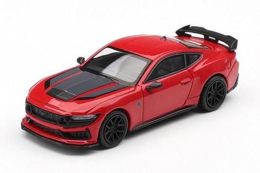 【2026年9月以降発売予定】 MINI GT MGT01220-L 1/64 フォード マスタング ダークホース レースレッド(左ハンドル)