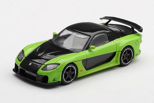【2026年10月以降発売予定】 MINI GT MGT01223-L 1/64 マツダ RX-7 VeilSide Fortune7 Green(左ハンドル)