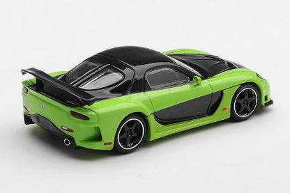 【2026年10月以降発売予定】 MINI GT MGT01223-L 1/64 マツダ RX-7 VeilSide Fortune7 Green(左ハンドル)
