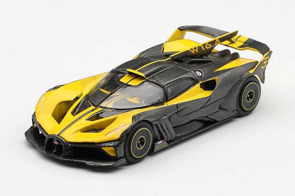 【2026年10月以降発売予定】 MINI GT MGT01229-L 1/64 ブガッティ ボライド イエロー(左ハンドル)