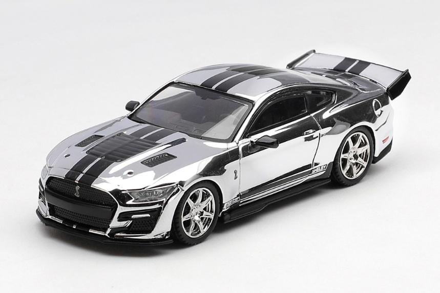 【2026年10月以降発売予定】 MINI GT MGT01230-L 1/64 シェルビー GT500 ドラゴンスネーク コンセプト クロムシルバー(左ハンドル)
