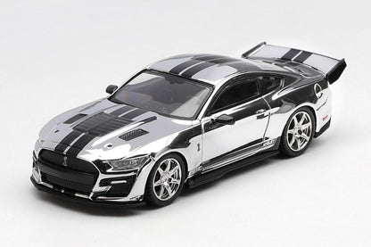 【2026年10月以降発売予定】 MINI GT MGT01230-L 1/64 シェルビー GT500 ドラゴンスネーク コンセプト クロムシルバー(左ハンドル)