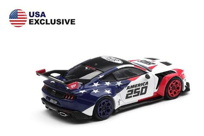 【2026年6月以降発売予定】 MINI GT MGT01301-BL 1/64 フォード マスタング GTD アメリカ建国250周年(左ハンドル) 北米限定