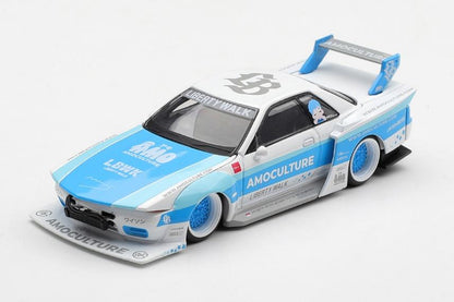 【2026年10月以降発売予定】 MINI GT MGT01238-R 1/64 Nissan スカイライン GT-R R32 LBWK Kaido Works AMOCULTURE(右ハンドル)