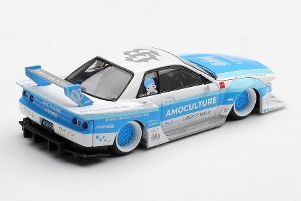 【2026年10月以降発売予定】 MINI GT MGT01238-R 1/64 Nissan スカイライン GT-R R32 LBWK Kaido Works AMOCULTURE(右ハンドル)