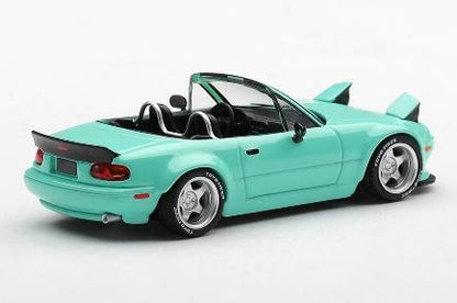 【2026年10月以降発売予定】 MINI GT MGT01249-L 1/64 Pandem マツダ MX-5 (NA) ミントグリーン(左ハンドル)