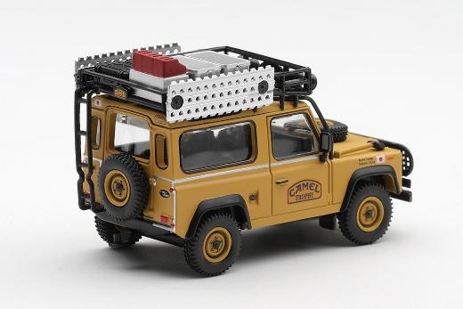【2026年11月以降発売予定】 MINI GT MGT01307-L 1/64 ランドローバー ディフェンダー 90 キャメルトロフィー ボルネオ島  1985 チームジャパン(左ハンドル)