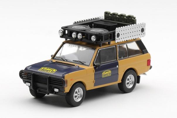 【2026年11月以降発売予定】 MINI GT MGT01312-L 1/64 レンジ ローバー 1981 キャメルトロフィー スマトラ  H.Fischer & W.Bays (左ハンドル)