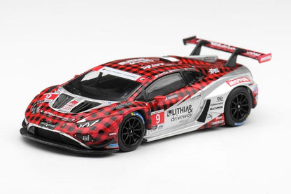 【2026年10月発売予定】 MINI GT MGT01327-L 1/64 ランボルギーニ ウラカン GT3 EVO2 IMSA WeatherTech GTD Pro 2025 #9 Pfaff Motorsports