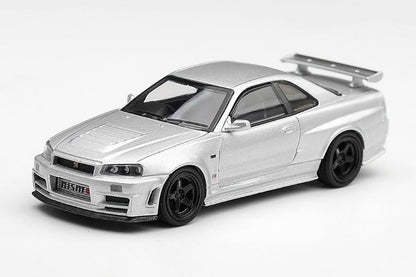 【2026年12月発売予定】 MINI GT MGT01329-R 1/64 Nissan NISMO R34GT-R Z-tune シルバー (右ハンドル)