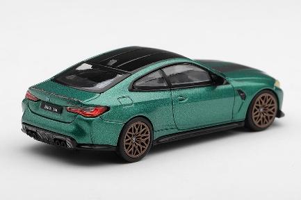 【2026年10月発売予定】 MINI GT MGT01328-L 1/64 BMW M4 CS フローズンアイル オブ マン グリーンメタリック (左ハンドル)