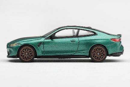 【2026年10月発売予定】 MINI GT MGT01328-L 1/64 BMW M4 CS フローズンアイル オブ マン グリーンメタリック (左ハンドル)