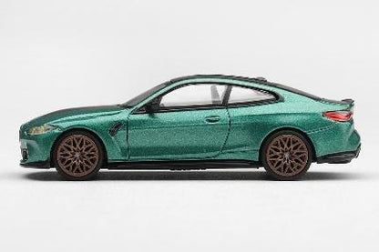 【2026年10月発売予定】 MINI GT MGT01328-L 1/64 BMW M4 CS フローズンアイル オブ マン グリーンメタリック (左ハンドル)