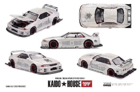【2027年2月以降発売予定】 MINI GT KHMG306 1/64 Nissan Skyline GT-R R32 SERI V1 (Right Hand Drive)