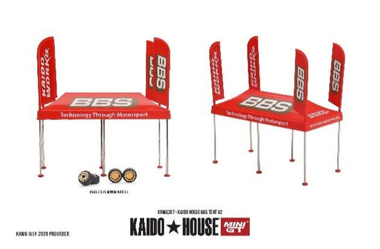 【2026年11月以降発売予定】 MINI GT KHMG307 1/64 KAIDO HOUSE BBS Tent V2