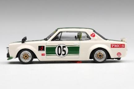 【2026年11月以降発売予定】 MINI GT MGT01343-R 1/64 Nissan Skyline LB-WORKS Hakosuka White / Green RHD