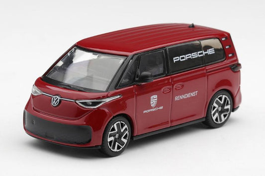 【2026年12月以降発売予定】 MINI GT MGT01340-L 1/64 Volkswagen ID. Buzz Porsche Renndienst LHD