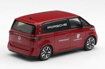 【2026年12月以降発売予定】 MINI GT MGT01340-L 1/64 Volkswagen ID. Buzz Porsche Renndienst LHD