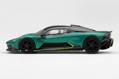 【2027年2月以降発売予定】 MINI GT MGT01373-L 1/64 Aston Martin Valhalla Podium Green LHD