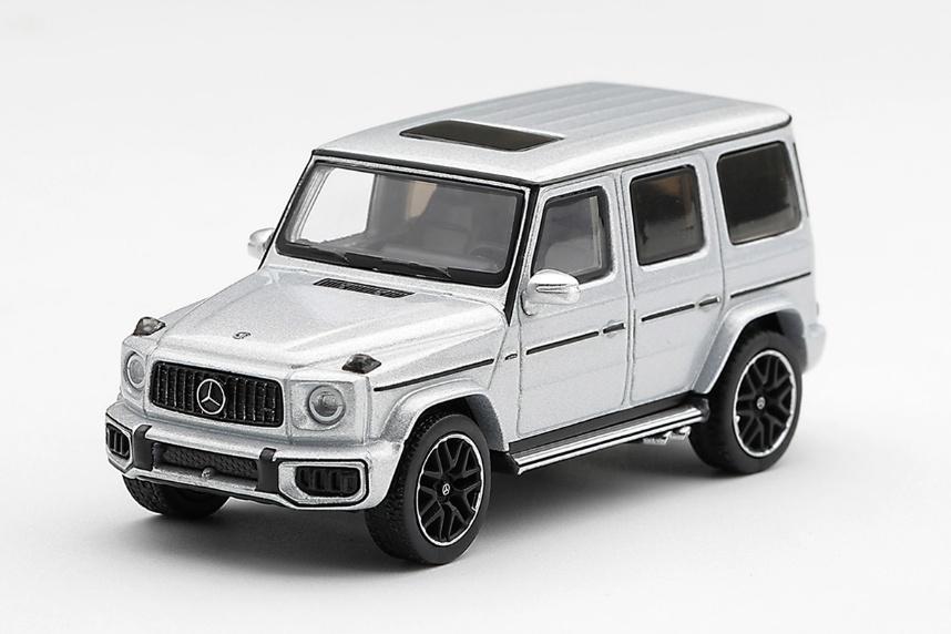 【2026年12月以降発売予定】 MINI GT MGT01375-L 1/64 Mercedes-AMG G 63 Silver Metallic LHD