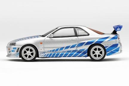 【2027年1月以降発売予定】 MINI GT MGT01252-BL 1/64 Nissan Skyline GT-R C-West "2 Fast 2 Furious" Brian O'Conner Blister Packaging